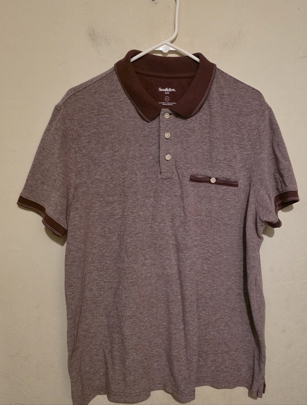 Goodfellow & Co Men’s Maroon Polo Shirt Size XL